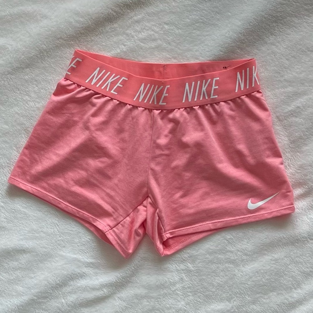 Girls Light Pink Nike Shorts
